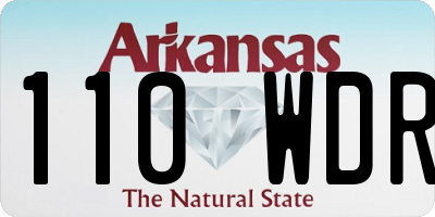 AR license plate 110WDR