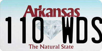 AR license plate 110WDS