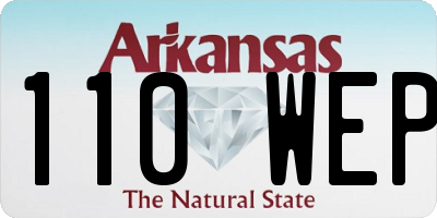 AR license plate 110WEP