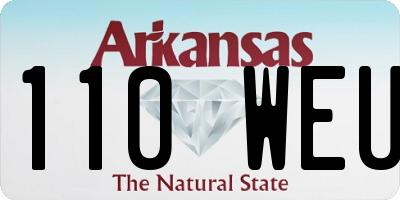 AR license plate 110WEU