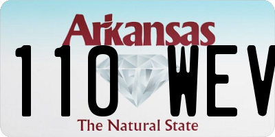 AR license plate 110WEV