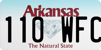 AR license plate 110WFC