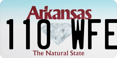 AR license plate 110WFE