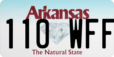 AR license plate 110WFF