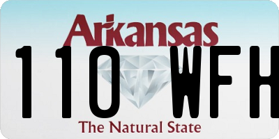 AR license plate 110WFH