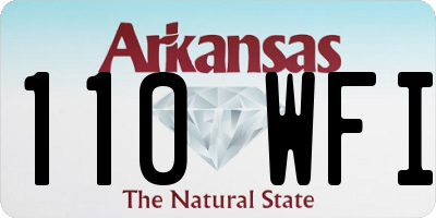 AR license plate 110WFI