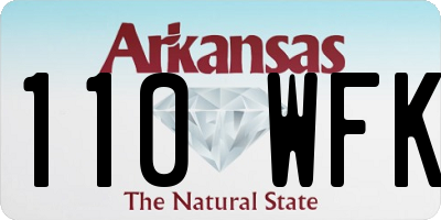 AR license plate 110WFK