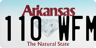 AR license plate 110WFM