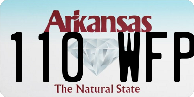 AR license plate 110WFP