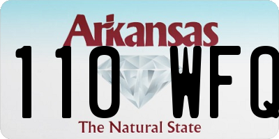 AR license plate 110WFQ