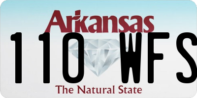 AR license plate 110WFS