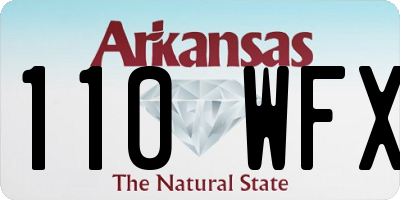 AR license plate 110WFX