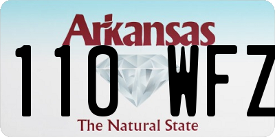AR license plate 110WFZ
