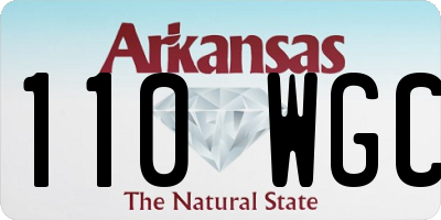 AR license plate 110WGC