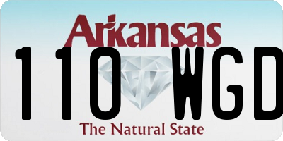 AR license plate 110WGD