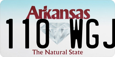 AR license plate 110WGJ
