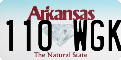 AR license plate 110WGK