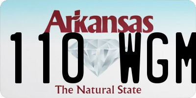 AR license plate 110WGM