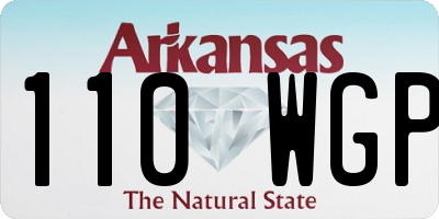 AR license plate 110WGP