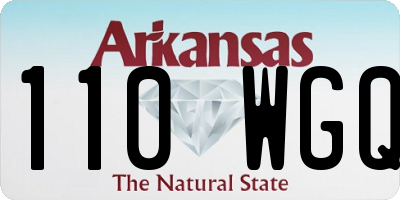 AR license plate 110WGQ