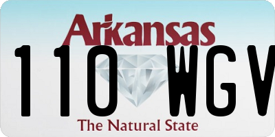 AR license plate 110WGV