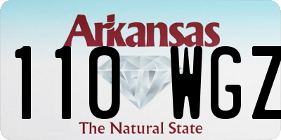 AR license plate 110WGZ