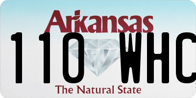 AR license plate 110WHC
