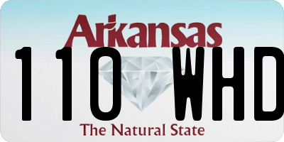 AR license plate 110WHD