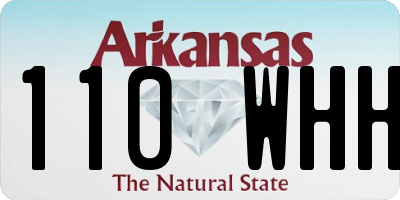 AR license plate 110WHH