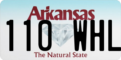 AR license plate 110WHL