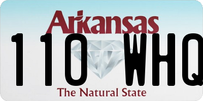 AR license plate 110WHQ