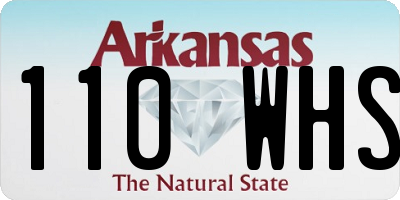 AR license plate 110WHS