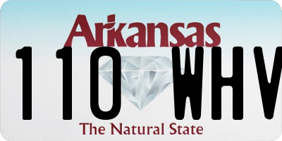 AR license plate 110WHV