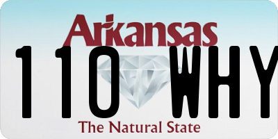AR license plate 110WHY