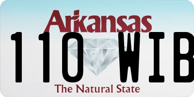 AR license plate 110WIB