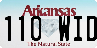 AR license plate 110WID