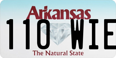 AR license plate 110WIE