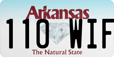 AR license plate 110WIF
