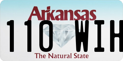AR license plate 110WIH