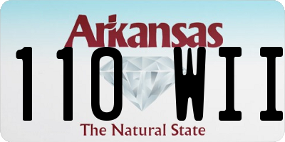 AR license plate 110WII