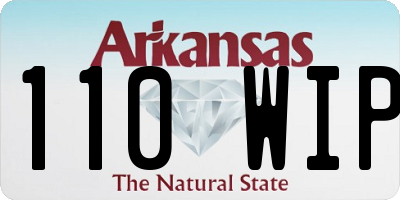 AR license plate 110WIP