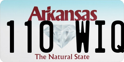 AR license plate 110WIQ