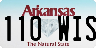 AR license plate 110WIS