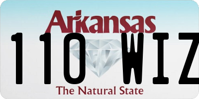 AR license plate 110WIZ