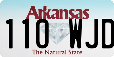 AR license plate 110WJD