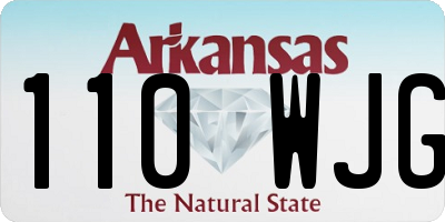 AR license plate 110WJG