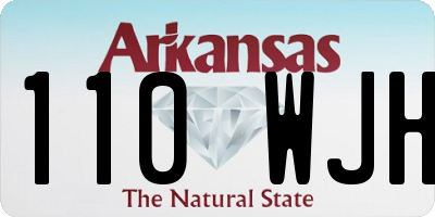 AR license plate 110WJH