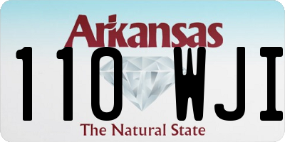 AR license plate 110WJI