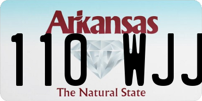 AR license plate 110WJJ
