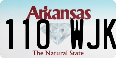 AR license plate 110WJK